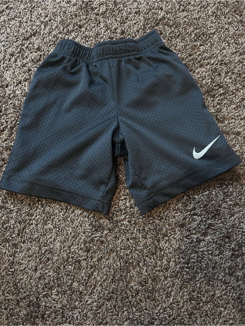 Nike Kids' Dark Gray Athletic Mesh Shorts